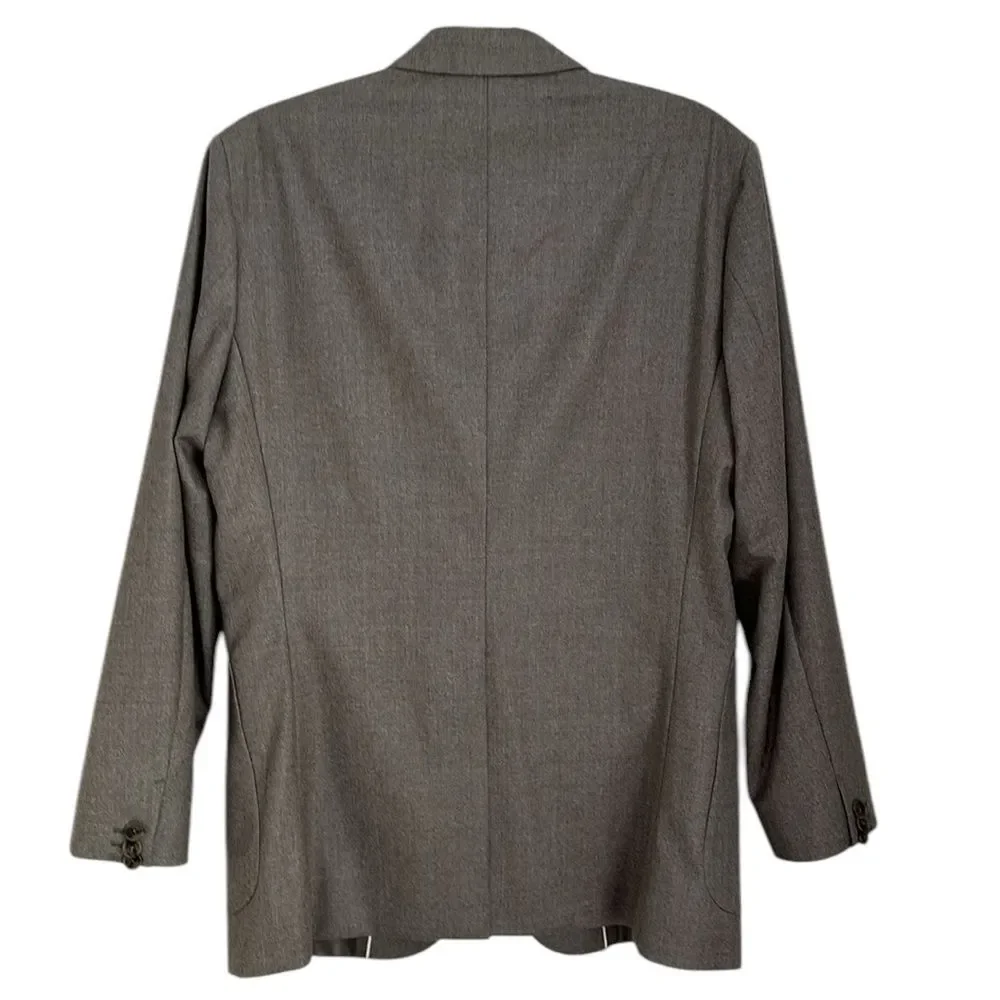 Banana Republic Men’s Tailored-Fit Melton Superfine Wool Blazer Charcoal 38R
